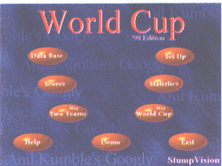 Anil Kumble's Googly World Cup