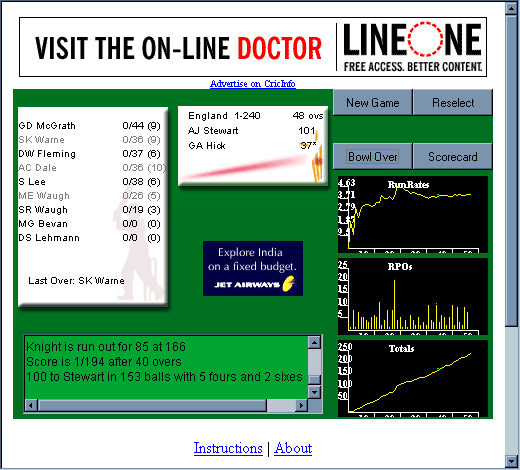cricket games online. Online Cricket Games